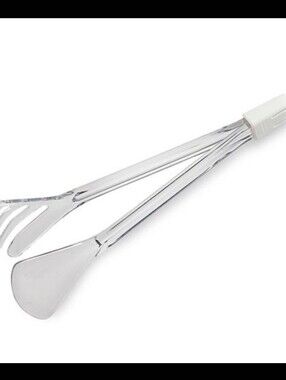 Pampered Chef Acrylic 3-way Tongs For Serving Retired 4473 New In Package USA